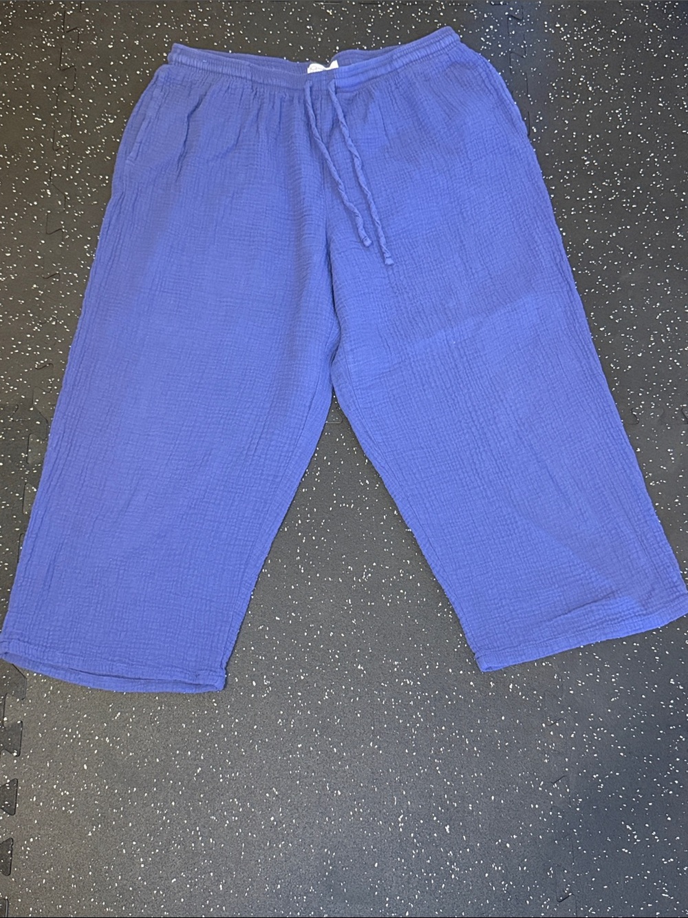 Jessica Simpson Royal Blue Gauze Drawstring Joggers